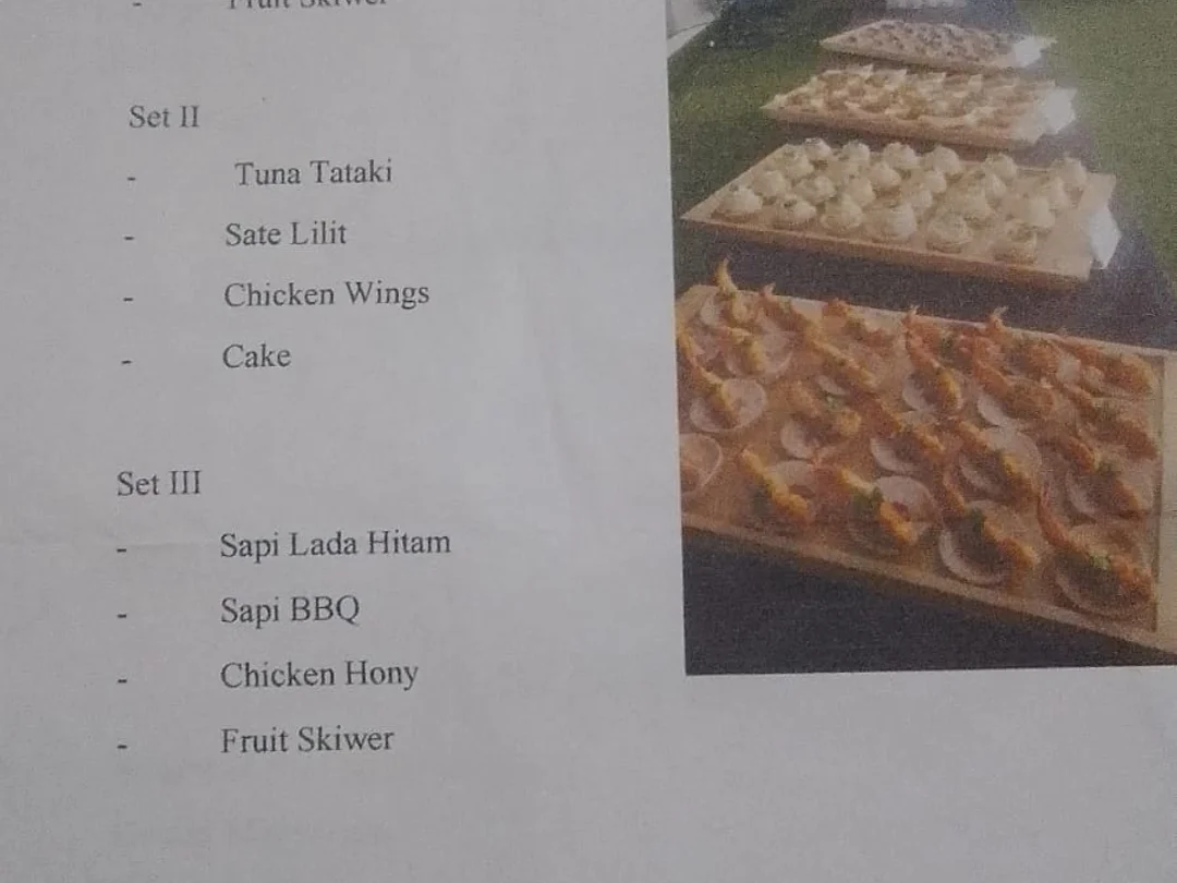 Private chef Indonesian Or western Menu